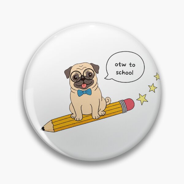 Item preview, Funny Pug Back To School Pencil Boys Girls Kids designed and sold by FurryHavenPH.