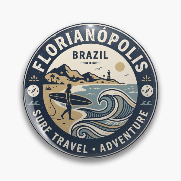 Item preview, Florianópolis Surf Coast Vintage Adventure designed and sold by Digital Art Works  Hub.