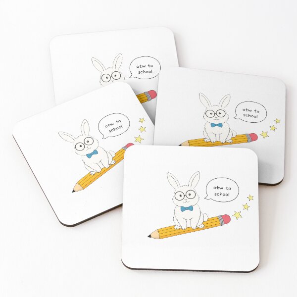 Item preview, Funny Rabbit Back To School Pencil Boys Girls Kids designed and sold by FurryHavenPH.