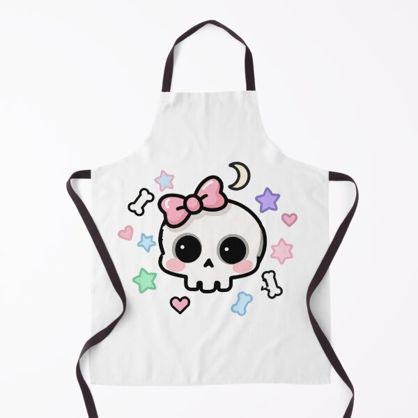 Item preview, Cute Kawaii Skull Pink Bow Pastel Goth Sticker designed and sold by Sovira Studio .