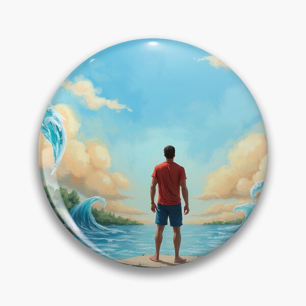 Item preview, Man Between the Waves | Surreal Ocean Journey Art designed and sold by athanasioungr.