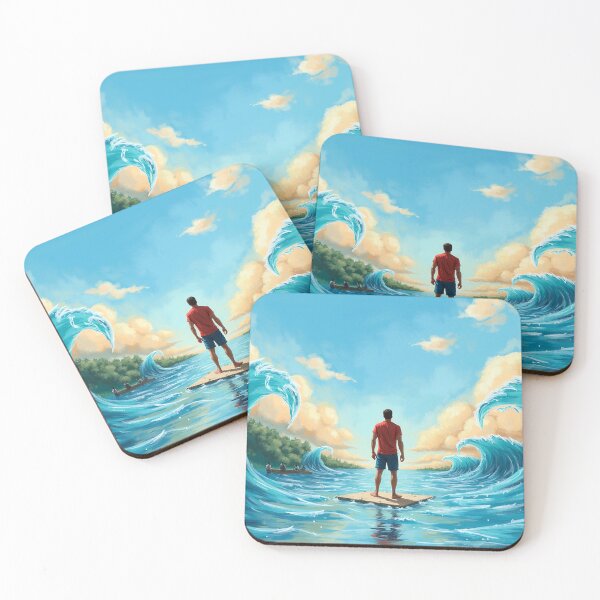 Item preview, Man Between the Waves | Surreal Ocean Journey Art designed and sold by athanasioungr.
