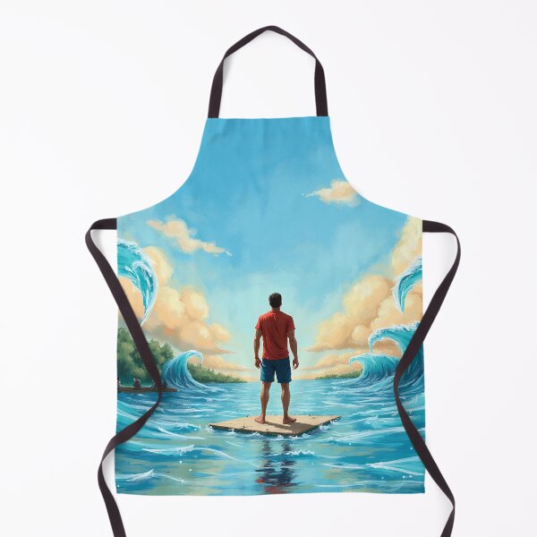 Item preview, Man Between the Waves | Surreal Ocean Journey Art designed and sold by athanasioungr.