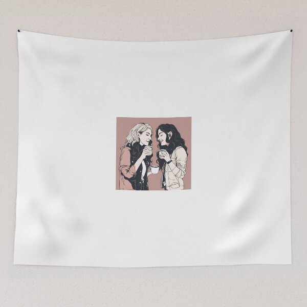 Item preview, Cozy Couple Love Illustration Design designed and sold by MMV2612.