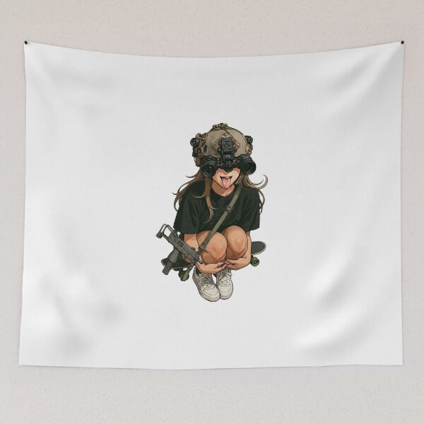 Item preview, Tactical NVG Girl - Night Operations Aesthetic designed and sold by RAWLIFEGRAPHIC.
