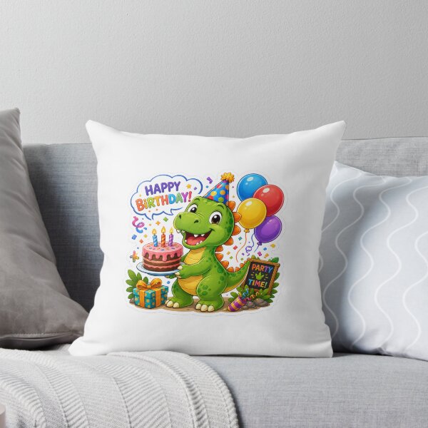 Item preview, Birthday Dinosaur Celebration Sticker Art designed and sold by tommytvkids.