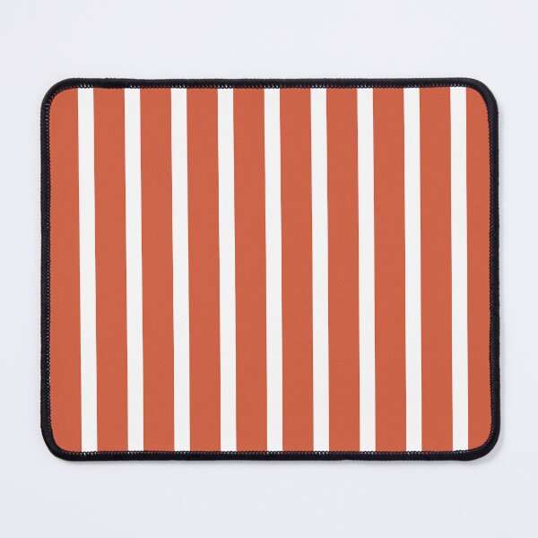 Item preview, Terracotta and White Vertical Stripes Pattern designed and sold by Anna Studio Co.