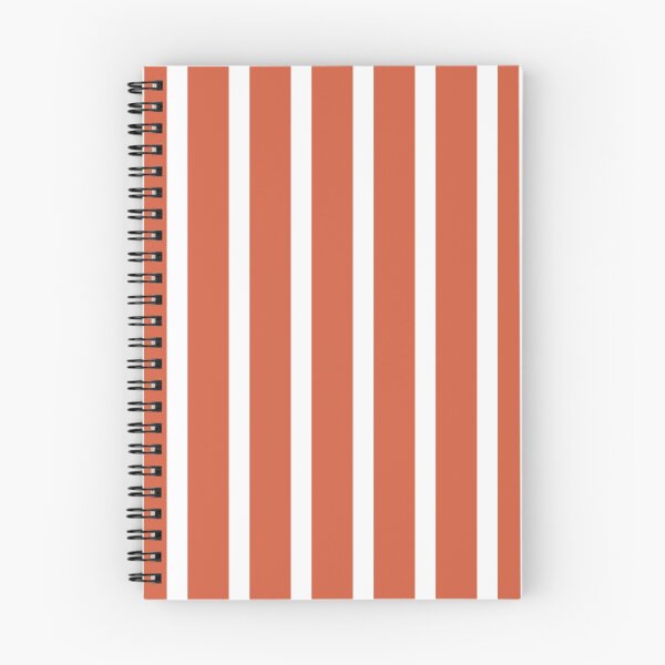 Item preview, Terracotta and White Vertical Stripes Pattern designed and sold by Anna Studio Co.