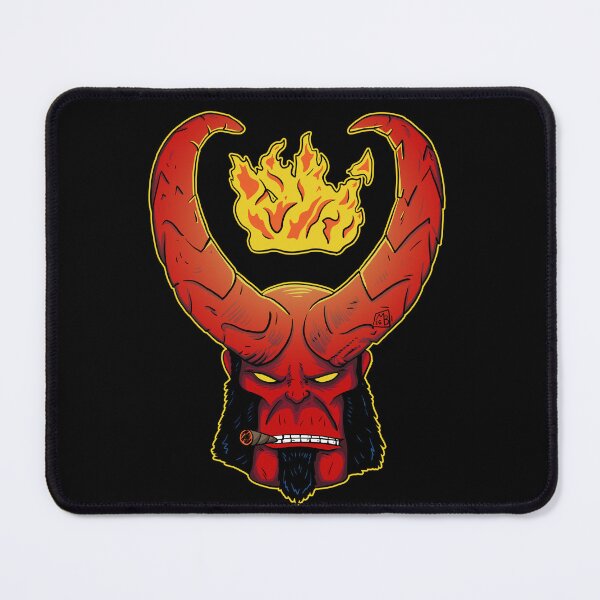 Item preview, Hellboy Wearing  Crown of Fire designed and sold by blacksnowcomics.