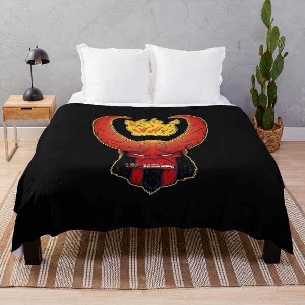 Item preview, Hellboy Wearing  Crown of Fire designed and sold by blacksnowcomics.