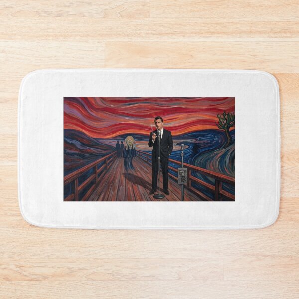 Item preview, Rod Serling standing inside Edvard Munch's Painting of the Scream designed and sold by Halifaxartguy.
