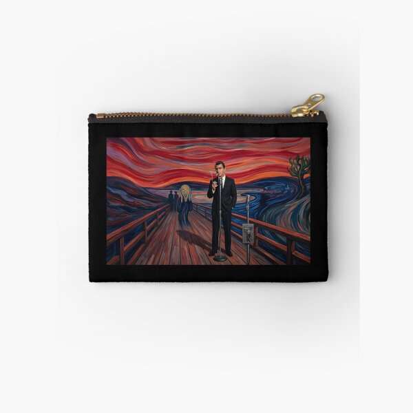 Item preview, Rod Serling standing inside Edvard Munch's Painting of the Scream designed and sold by Halifaxartguy.