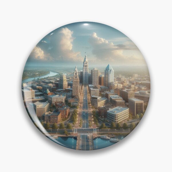 Item preview, Pennsville USA Downtown Skyline And Beautiful Four Direction Cityscape  designed and sold by PaintMeWorld.