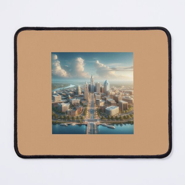 Item preview, Pennsville USA Downtown Skyline And Beautiful Four Direction Cityscape  designed and sold by PaintMeWorld.