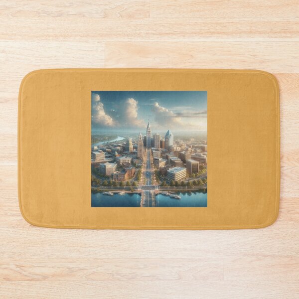 Item preview, Pennsville USA Downtown Skyline And Beautiful Four Direction Cityscape  designed and sold by PaintMeWorld.