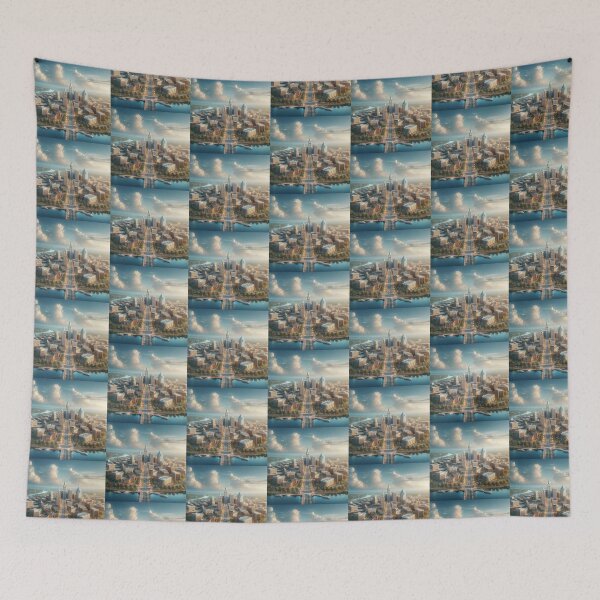 Item preview, Pennsville USA Downtown Skyline And Beautiful Four Direction Cityscape  designed and sold by PaintMeWorld.
