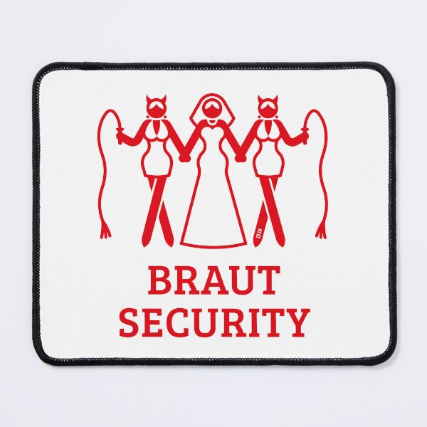Item preview, Bride Security (Bachelorette Party / Hen Party / Stag Party / Whip / Red) designed and sold by Roderix.