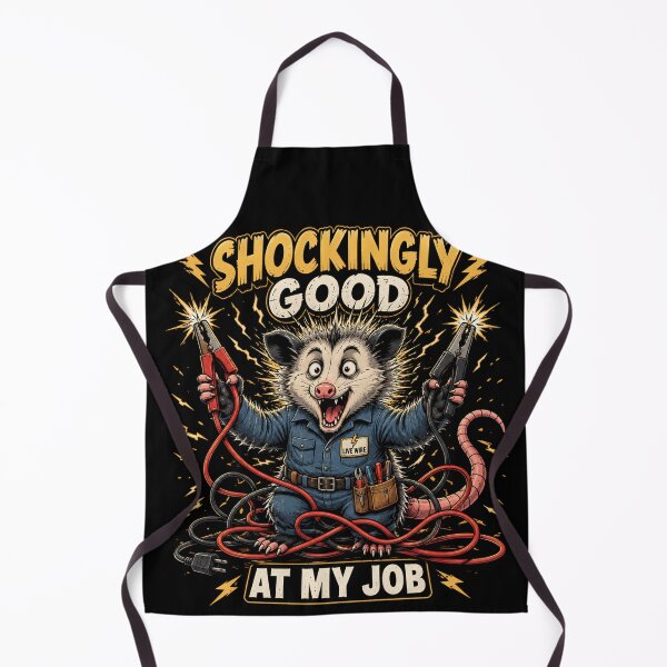 Item preview, Shockingly Good At My Job Electrician Possum – Funny Electrician Vintage Humor Design designed and sold by PatysArt.