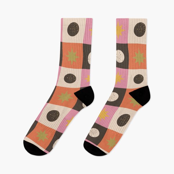 Item preview, Autumn Celestial Checkerboard Pattern designed and sold by YesButNo Design.