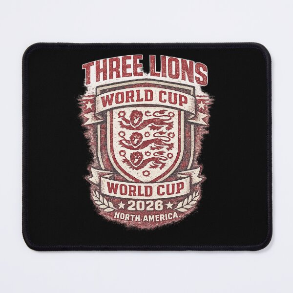 Item preview, Three Lions World Cup 2026 Retro England Tee designed and sold by ArthUpscale.