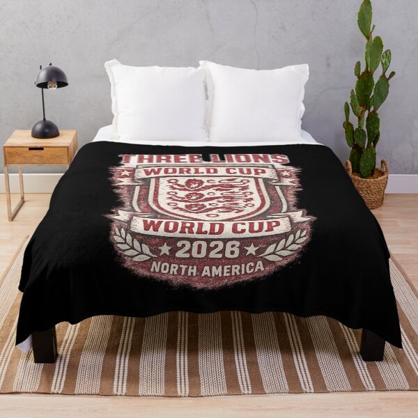 Item preview, Three Lions World Cup 2026 Retro England Tee designed and sold by ArthUpscale.