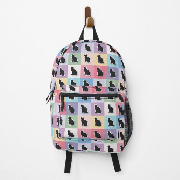 Item preview,  Rainbow patchwork black cat designed and sold by uunaa.