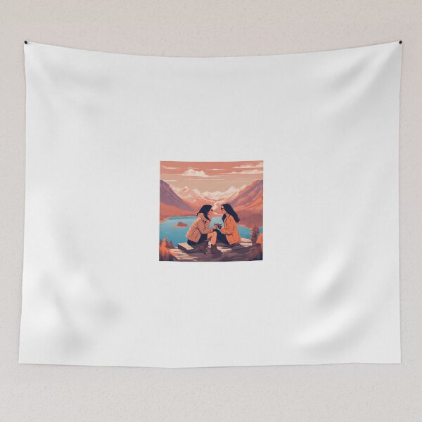 Item preview, Cozy Couple Love Illustration Design designed and sold by MMV2612.