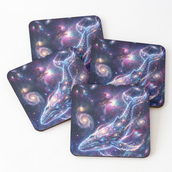 Item preview, Cosmic whale swimming through galaxies and nebulae designed and sold by Bandey one.