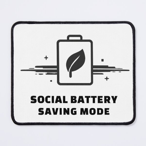 Item preview, Social Battery Saving Mode Shirt designed and sold by DesignTeamHub.