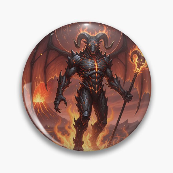 Item preview, Aries Demon Lord | Fiery Zodiac Fantasy Art designed and sold by athanasioungr.