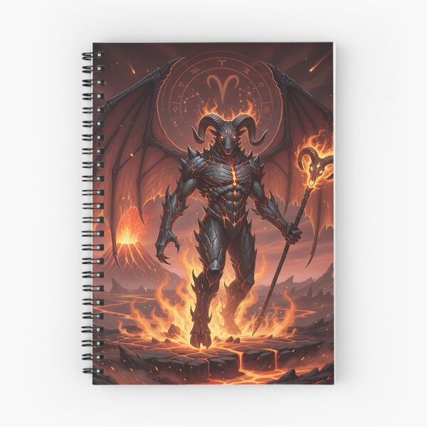 Item preview, Aries Demon Lord | Fiery Zodiac Fantasy Art designed and sold by athanasioungr.