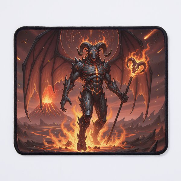 Item preview, Aries Demon Lord | Fiery Zodiac Fantasy Art designed and sold by athanasioungr.