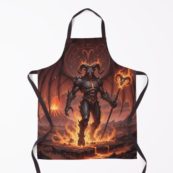 Item preview, Aries Demon Lord | Fiery Zodiac Fantasy Art designed and sold by athanasioungr.