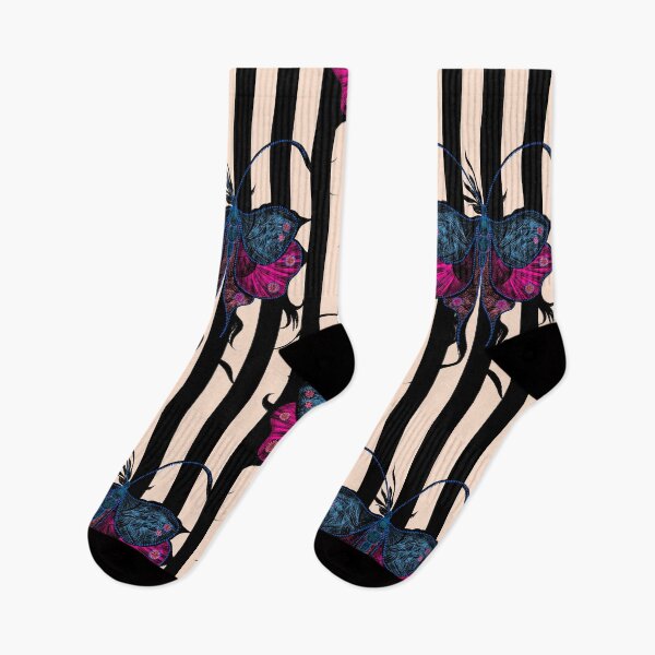 Item preview, Vintage Gothic Butterfly Stripe Pattern designed and sold by VirtuallyCreativ .