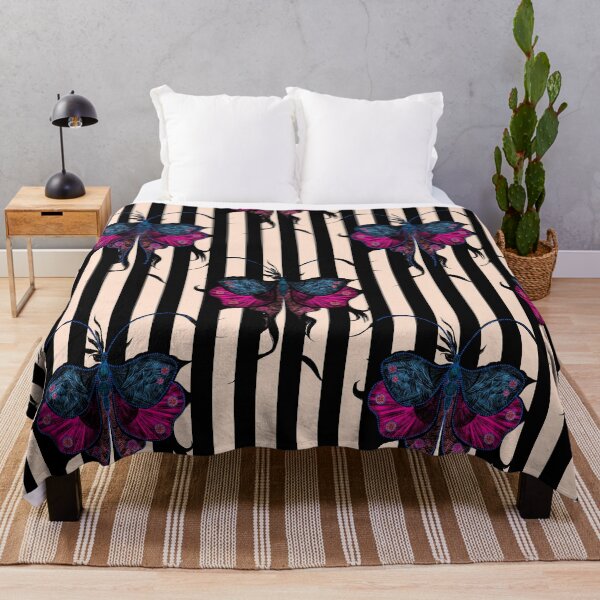 Item preview, Vintage Gothic Butterfly Stripe Pattern designed and sold by VirtuallyCreativ .