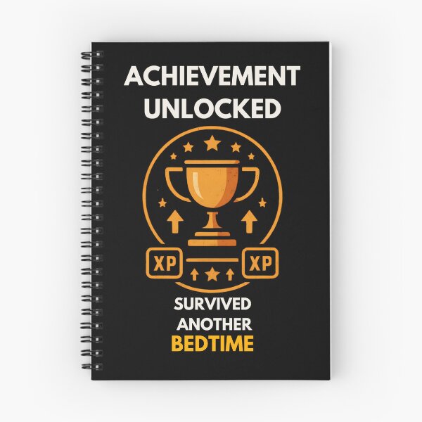 Item preview, Parenting Achievement Unlocked – Survived Another Bedtime Funny Parent Design designed and sold by PXEpic.