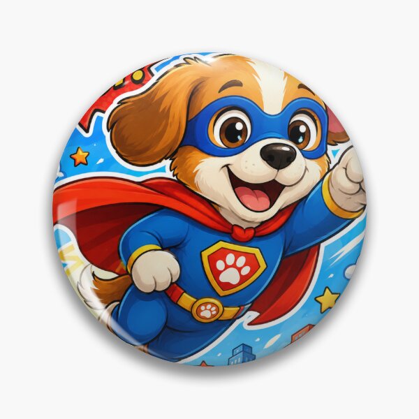 Item preview, Superhero Puppy "WOOF!" Sticker Art designed and sold by tommytvkids.
