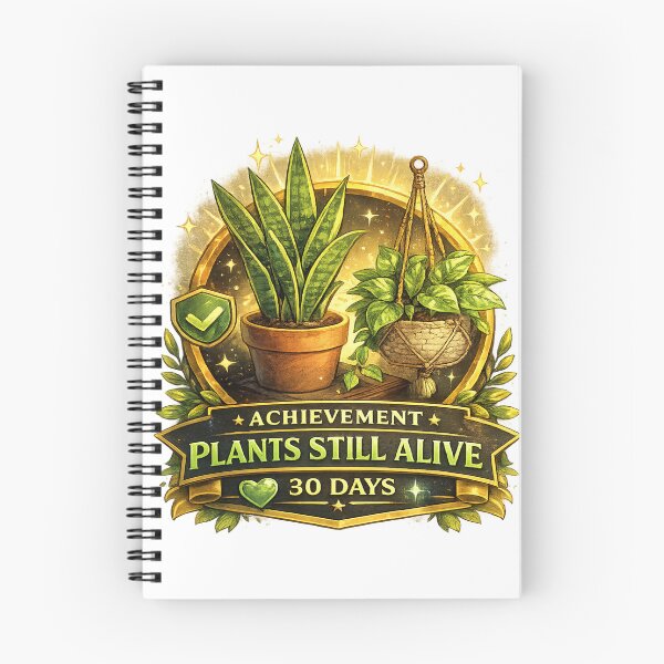Item preview, Plants Still Alive: 30 Days | Houseplant Parent Achievement Badge | Funny Plant Lover Design designed and sold by MrDev.