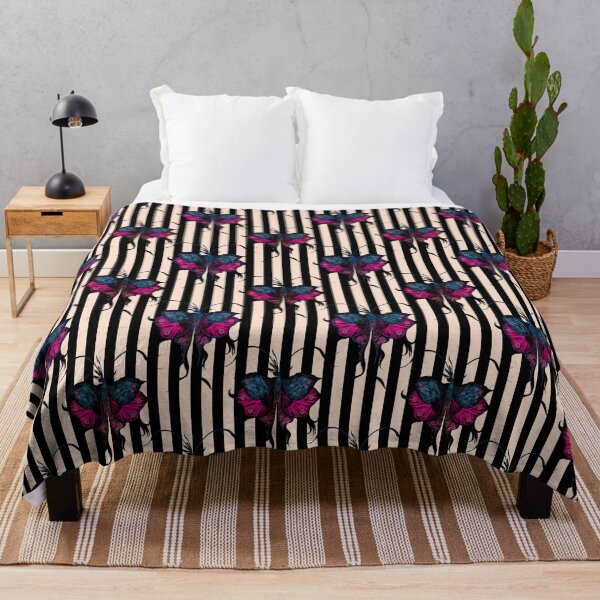 Item preview, Vintage Gothic Butterfly Stripe Pattern designed and sold by VirtuallyCreativ .