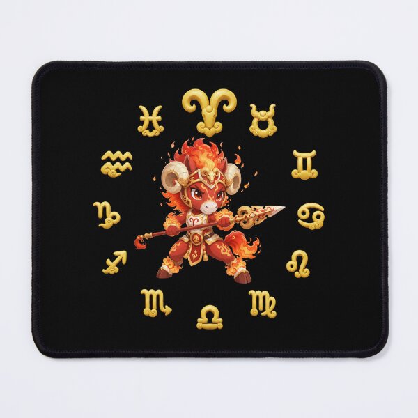 Item preview, Chinese Zodiac & Constellation - Horse & Aries (Cute Version Series) designed and sold by BlackBullWarrior.