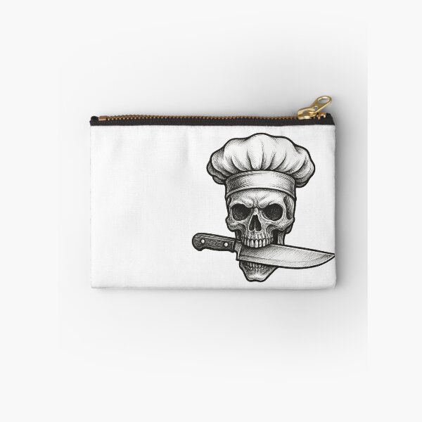 Item preview, Skull Chef Tattoo designed and sold by DroneWorks Creative.