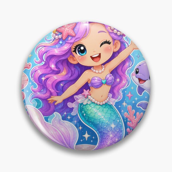 Item preview, Cute Little Mermaid Ocean Adventure Sticker Art designed and sold by tommytvkids.