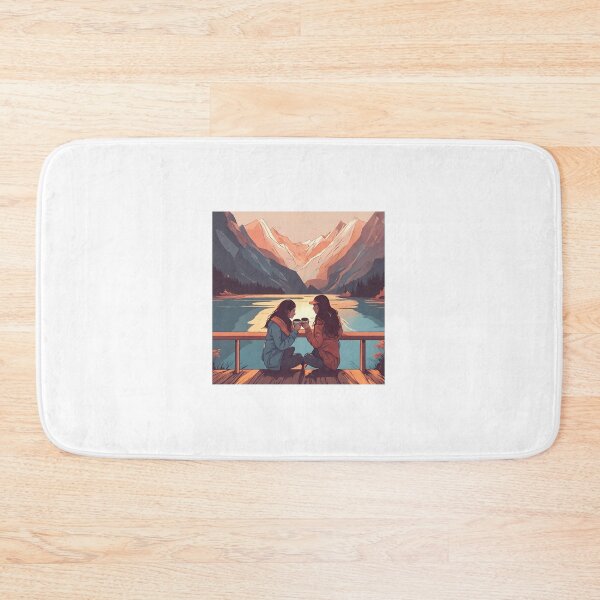 Item preview, Cozy Couple Love Illustration Design designed and sold by MMV2612.