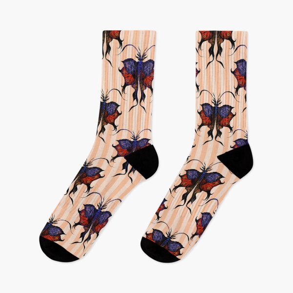 Item preview, Vintage Gothic Butterfly Stripe Pattern designed and sold by VirtuallyCreativ .