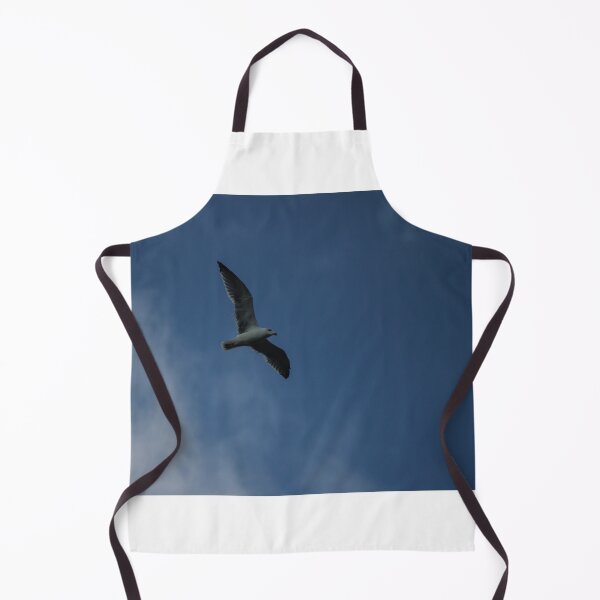 Item preview, Seagull Flying Over Blue Cloudy Sky Provides Peaceful Coastal Bird In Flight Photograph designed and sold by Nmallia.