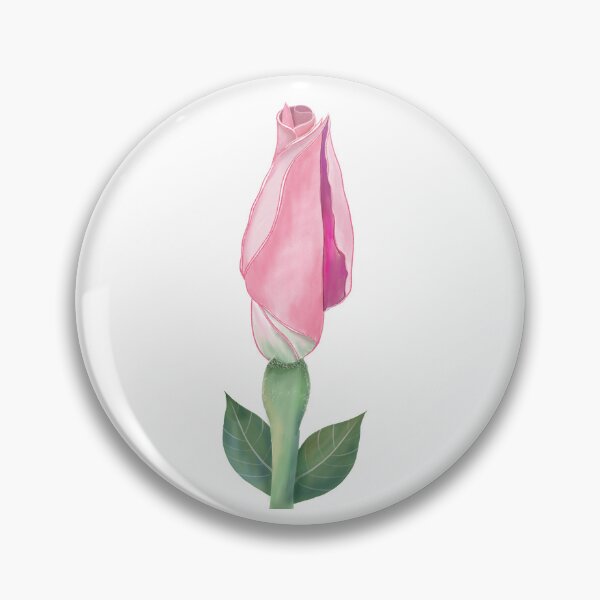 Item preview, Elegant Sweet Pink Rosebud Sticker - Clean Botanical Line Art designed and sold by altastudio.