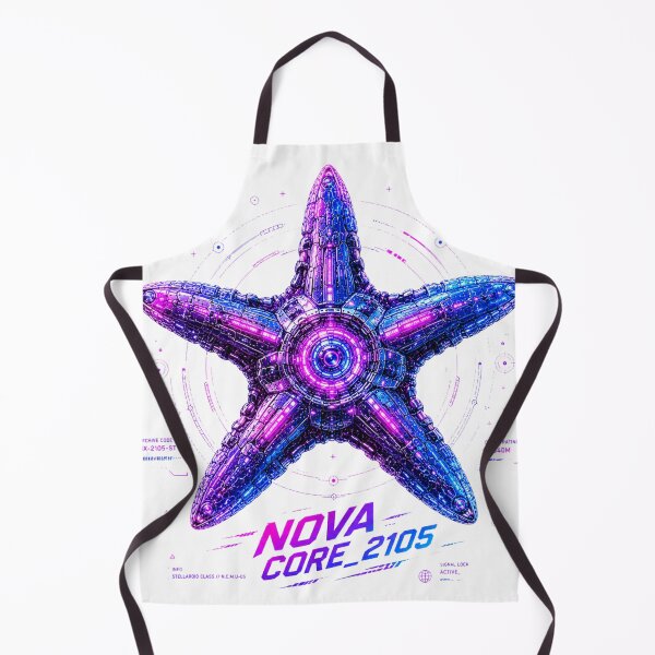 Item preview, Nova Core 2105 Cyber Starfish – Neon Biomechanical Ocean Core Design designed and sold by FusiTink.