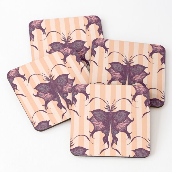 Item preview, Vintage Gothic Butterfly Stripe Pattern designed and sold by VirtuallyCreativ .