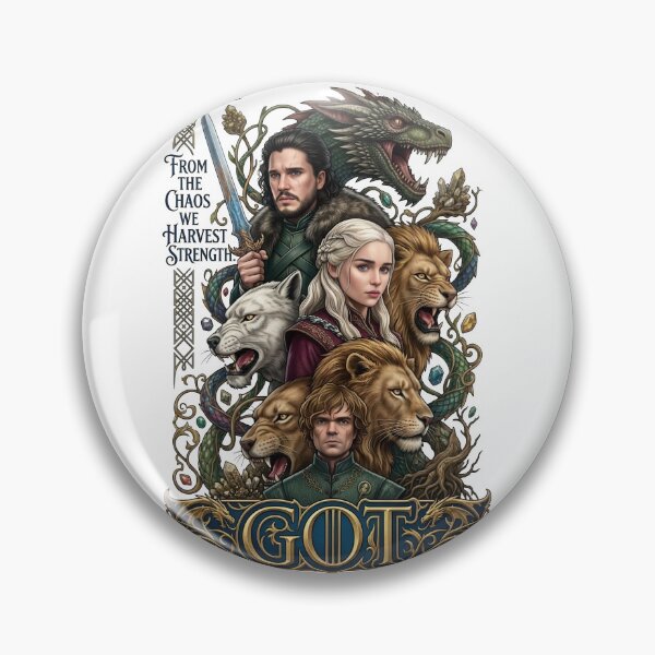 Item preview, Fantasy Dragon Direwolf Lion Kingdom Winter designed and sold by Sovereign Supply Co..