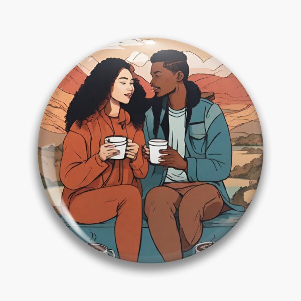 Item preview, Cozy Couple Love Illustration Design designed and sold by MMV2612.